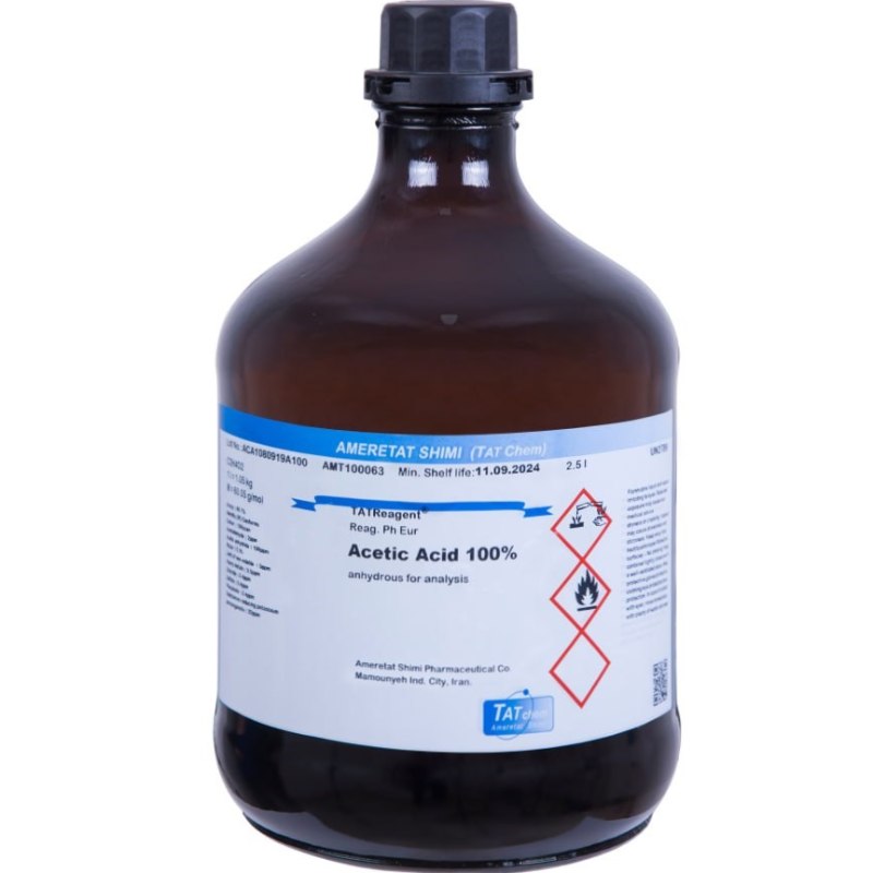 اسید استیک گلاسیال %100 امرتات شیمی anhydrous