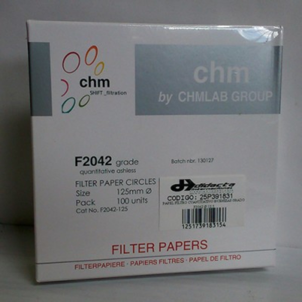 کاغذ صافی chm قطر 125میلی متر - گرید F2042  ساخت Chmlab اسپانیا